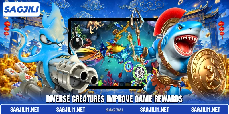 Diverse creatures improve game rewards Diverse creatures improve game rewards