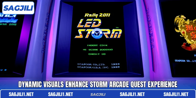 Dynamic visuals enhance Storm Arcade Quest experience Dynamic visuals enhance Storm Arcade Quest experience