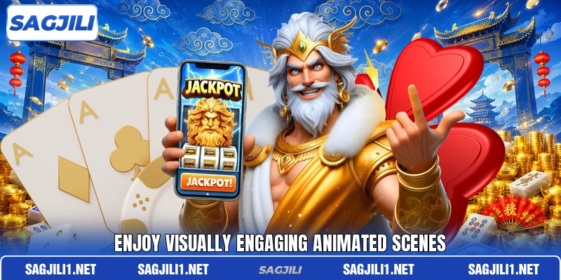 Enjoy visually engaging animated scenes Enjoy visually engaging animated scenes