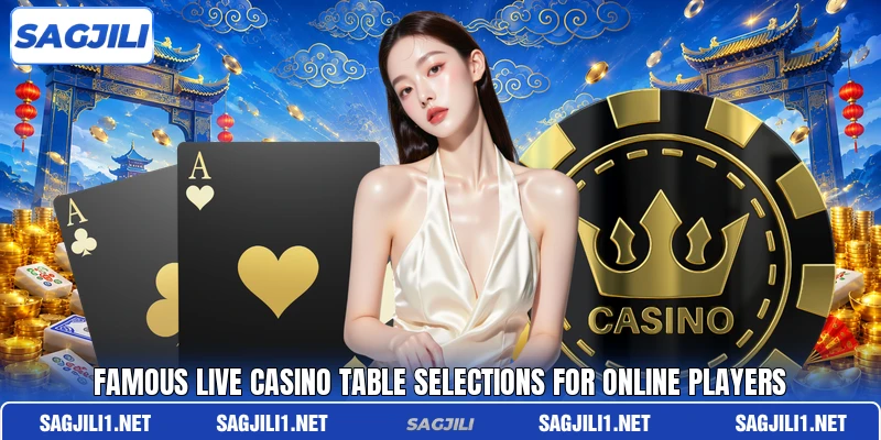 Famous live casino table selections for online players Famous live casino table selections for online players