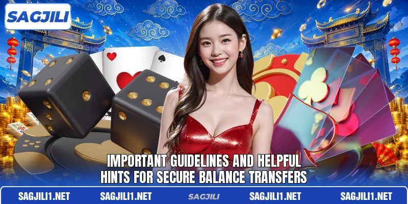 Important guidelines and helpful hints for secure balance transfers Important guidelines and helpful hints for secure balance transfers