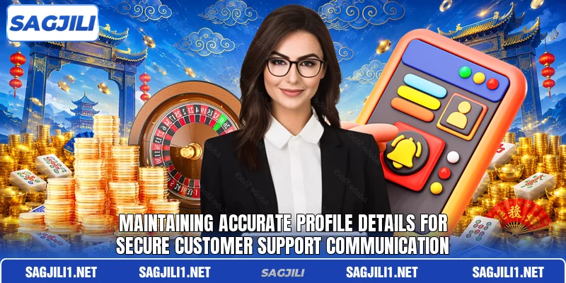 Maintaining accurate profile details for secure customer support communication Maintaining accurate profile details for secure customer support communication