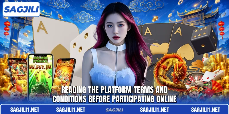 Reading the platform terms and conditions before participating online Reading the platform terms and conditions before participating online