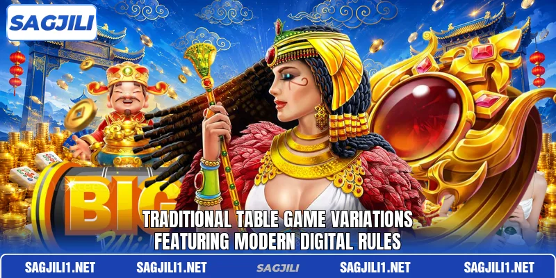 Traditional table game variations featuring modern digital rules Traditional table game variations featuring modern digital rules