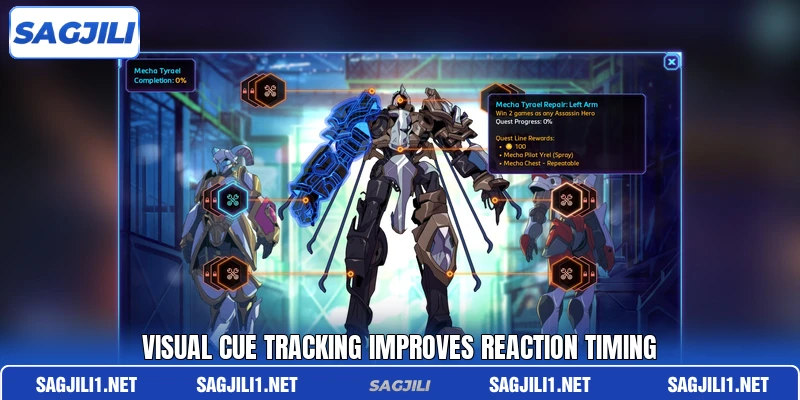 Visual cue tracking improves reaction timing Visual cue tracking improves reaction timing
