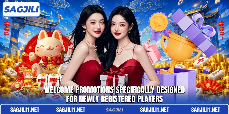 Welcome promotions specifically designed for newly registered players Welcome promotions specifically designed for newly registered players